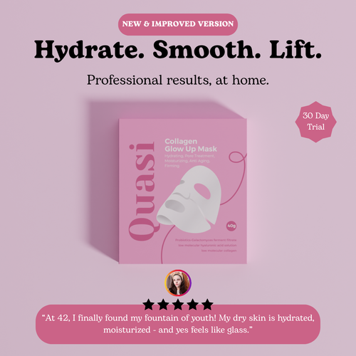 Collagen Glow Up Mask – Hydrating Face Mask for a Radiant Glass-Skin Glow