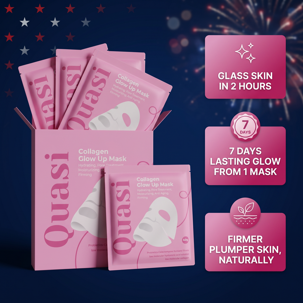 Collagen Glow Up Mask – Hydrating Face Mask for a Radiant Glass-Skin Glow